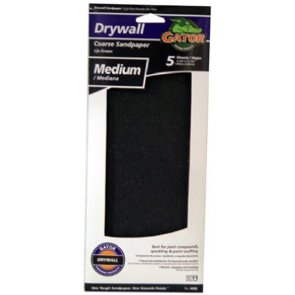 Gator Finishing 4486 4.38 in. Medium Grit Drywall Paper- 5 Pack 839276